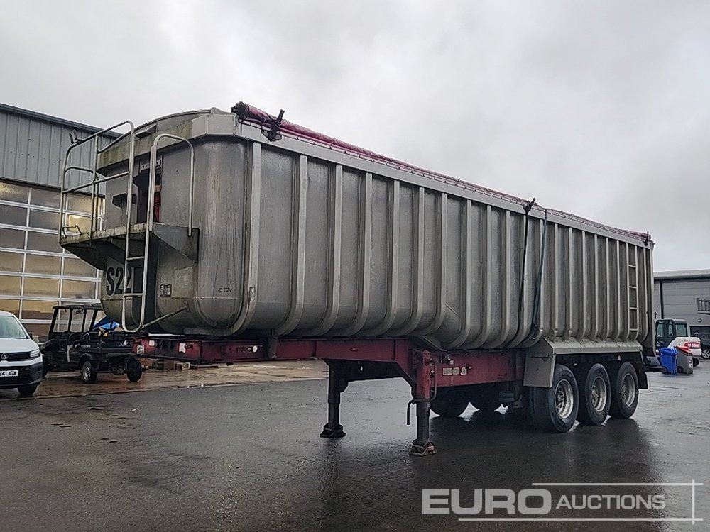 Montacon Tri Axle Bulk Tipping Trailer, Roll Over Cover - Semi-remorque benne: photos 1 Montacon Tri Axle Bulk Tipping Trailer, Roll Over Cover - Semi-remorque benne: photos 1