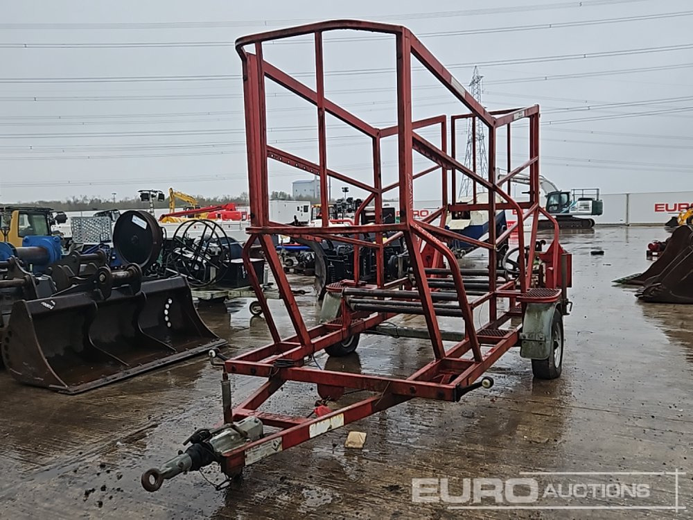 Pipe To Site Trailers Single Axle Cable Reel Trailer - Remorque porte engin: photos 1 Pipe To Site Trailers Single Axle Cable Reel Trailer - Remorque porte engin: photos 1