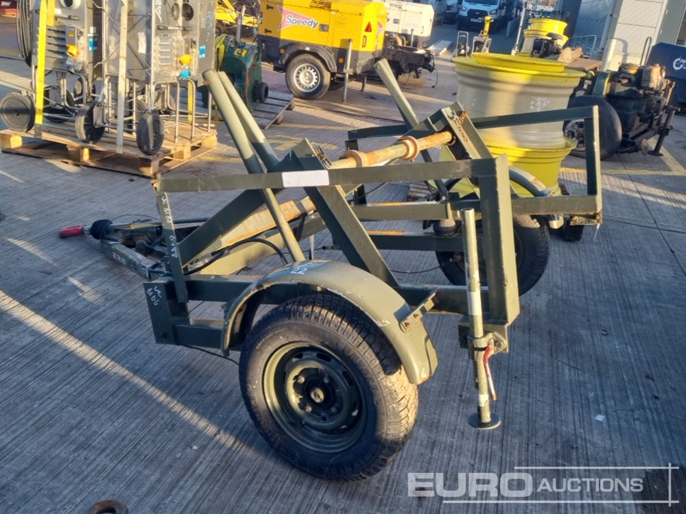 SEB Single Axle Cable Reel Trailer - Remorque porte engin: photos 2 SEB Single Axle Cable Reel Trailer - Remorque porte engin: photos 2
