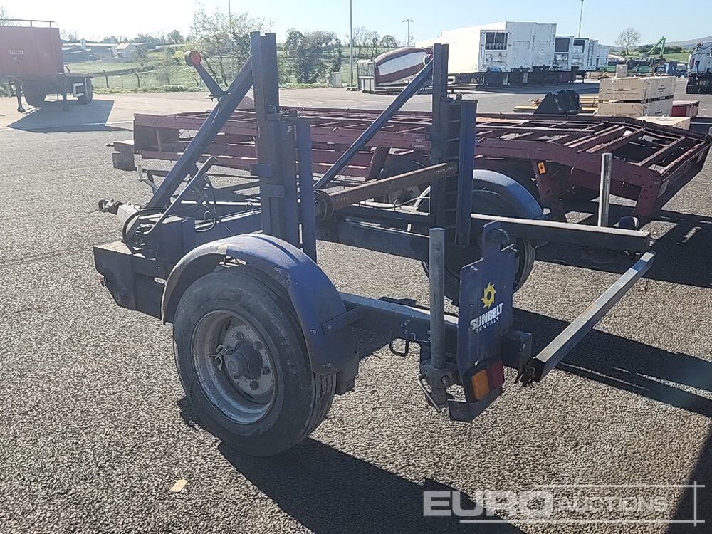 Seb International Single Axle Cable Trailer - Remorque porte engin: photos 2 Seb International Single Axle Cable Trailer - Remorque porte engin: photos 2