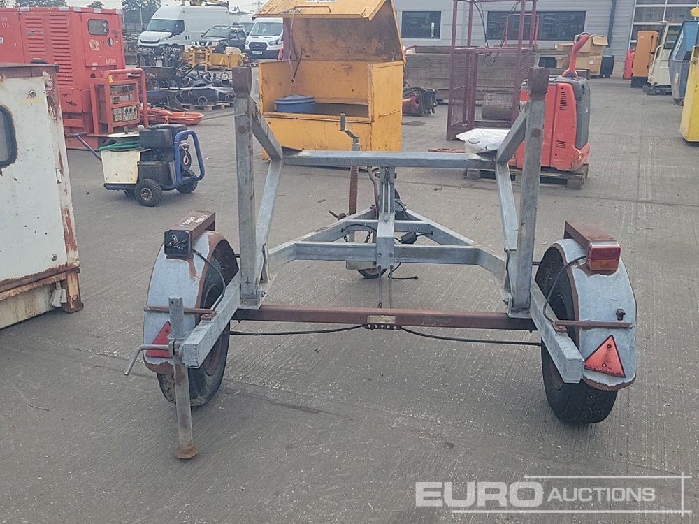 Single Axle Cable Reel Trailer - Remorque porte engin: photos 4 Single Axle Cable Reel Trailer - Remorque porte engin: photos 4