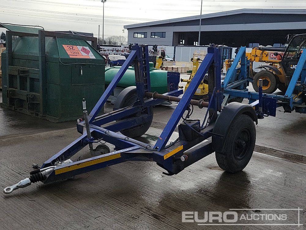 Single Axle Cable Reel Trailer - Remorque porte engin: photos 1 Single Axle Cable Reel Trailer - Remorque porte engin: photos 1