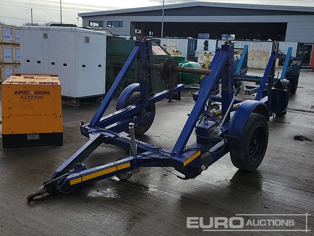 Single Axle Cable Reel Trailer - Remorque porte engin: photos 1 Single Axle Cable Reel Trailer - Remorque porte engin: photos 1