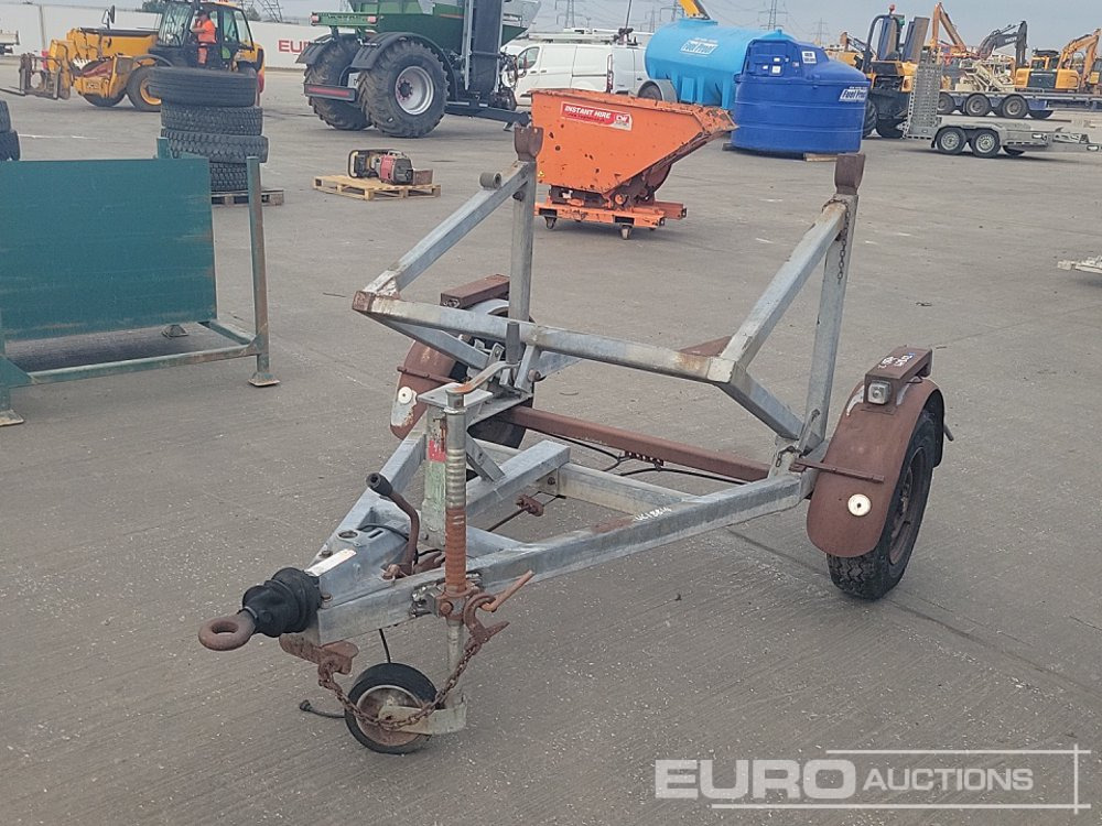 Single Axle Cable Reel Trailer - Remorque porte engin: photos 1 Single Axle Cable Reel Trailer - Remorque porte engin: photos 1