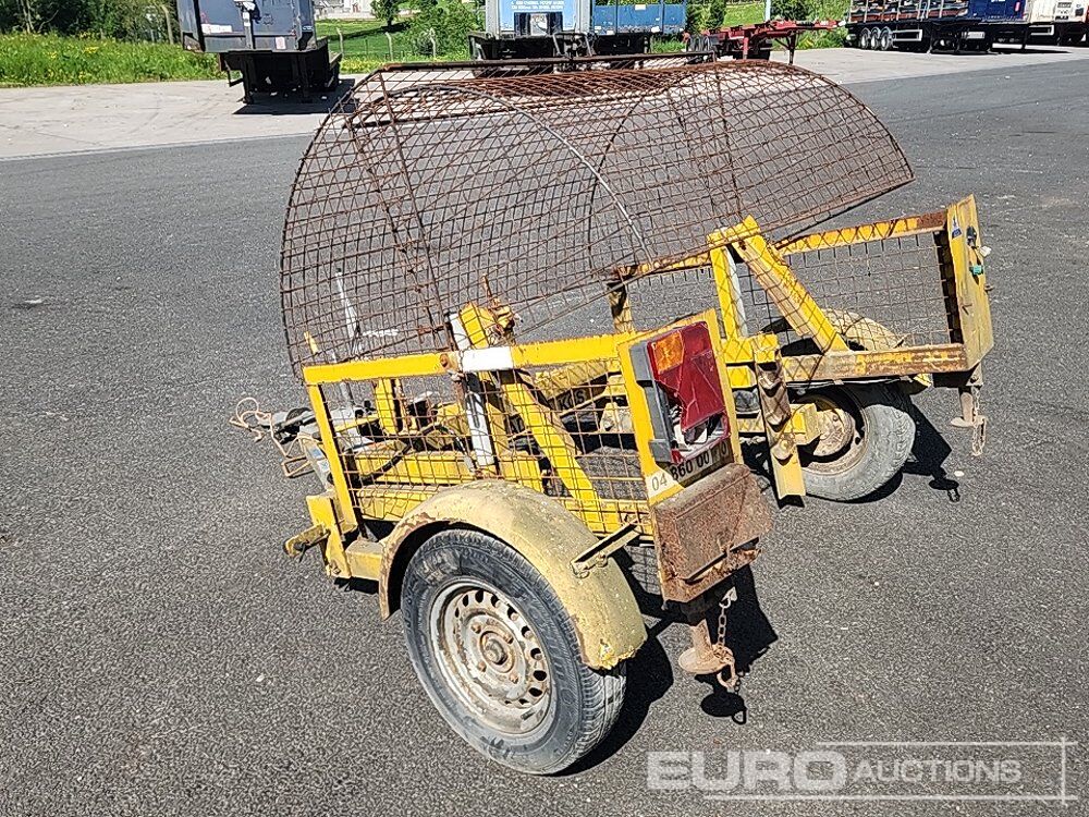 Single Axle Cable Trailer - Remorque porte engin: photos 2 Single Axle Cable Trailer - Remorque porte engin: photos 2