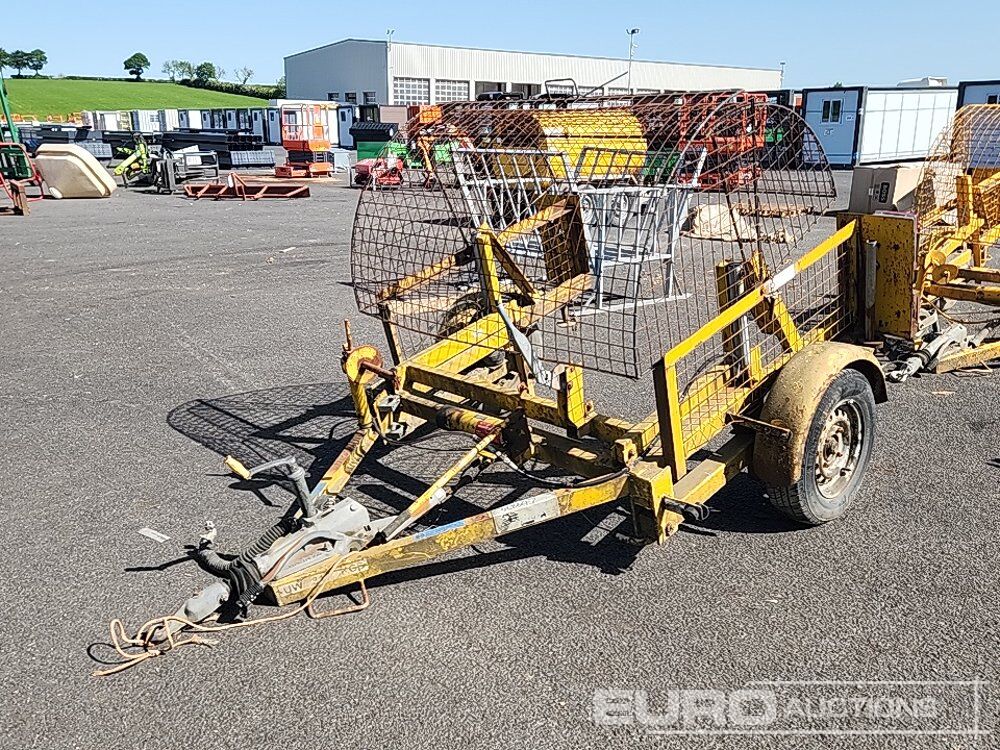 Single Axle Cable Trailer - Remorque porte engin: photos 1 Single Axle Cable Trailer - Remorque porte engin: photos 1