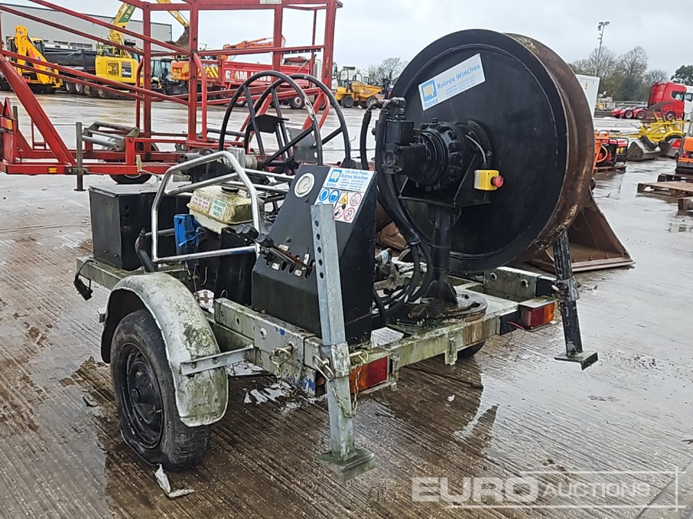 Single Axle Hydraulic Cable Reel Trailer - Remorque porte engin: photos 3 Single Axle Hydraulic Cable Reel Trailer - Remorque porte engin: photos 3