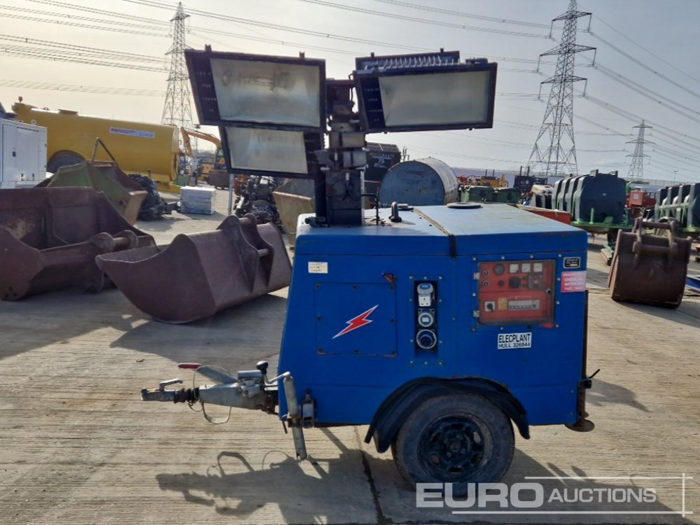 Single Axle Lighting Tower, Yanmar Engine - Mat d'éclairage: photos 2 Single Axle Lighting Tower, Yanmar Engine - Mat d'éclairage: photos 2