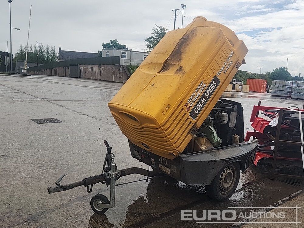 Sullair Single Axle Compressor, Kubota Engine - Compresseur d'air: photos 1 Sullair Single Axle Compressor, Kubota Engine - Compresseur d'air: photos 1