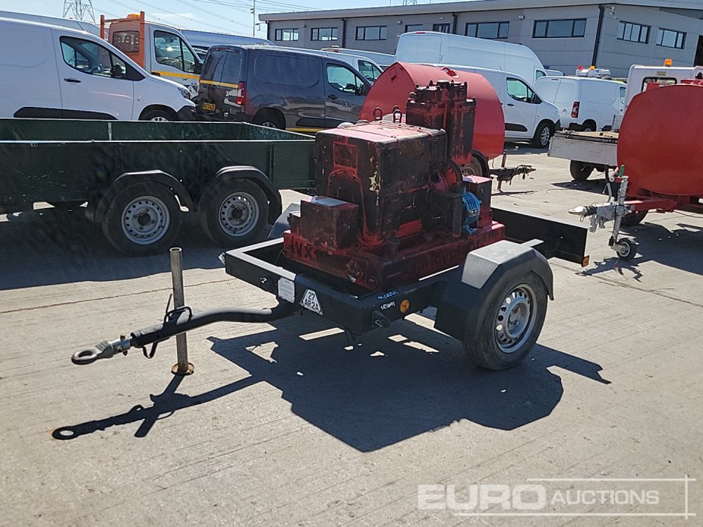 Sykes 4" Single Axle Waterpump, Hatz Engine - Pompe à eau: photos 1 Sykes 4" Single Axle Waterpump, Hatz Engine - Pompe à eau: photos 1