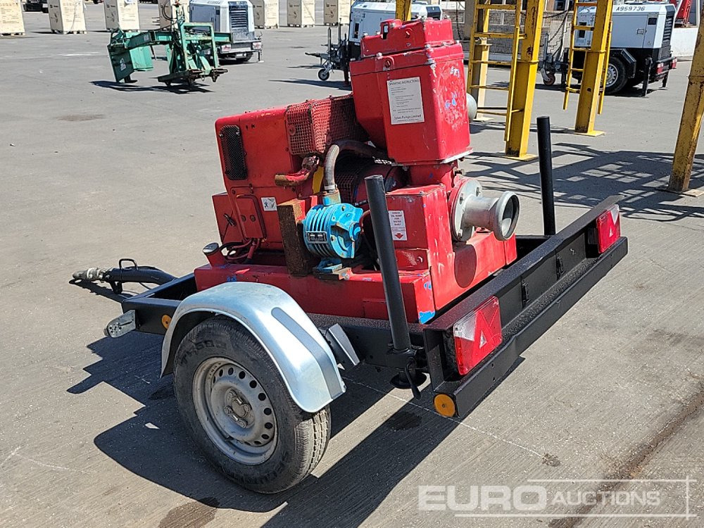 Sykes Single Axle 4" Water Pump, Diesel Engine - Pompe à eau: photos 3 Sykes Single Axle 4" Water Pump, Diesel Engine - Pompe à eau: photos 3