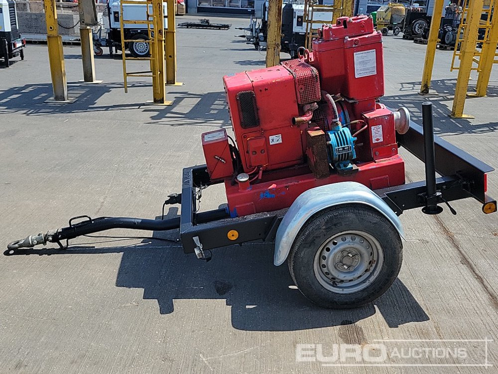 Sykes Single Axle 4" Water Pump, Diesel Engine - Pompe à eau: photos 2 Sykes Single Axle 4" Water Pump, Diesel Engine - Pompe à eau: photos 2