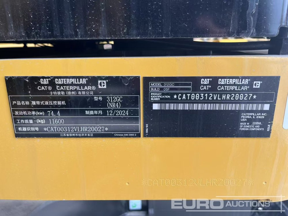 Unused 2024 CAT 312GC - Pelle sur chenille: photos 3 Unused 2024 CAT 312GC - Pelle sur chenille: photos 3