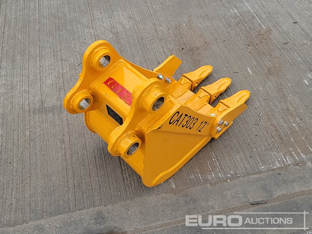 Unused 2025 Captok 12" Digging Bucket 40mm Pin to suit Mini Excavator - Godet: photos 5 Unused 2025 Captok 12" Digging Bucket 40mm Pin to suit Mini Excavator - Godet: photos 5