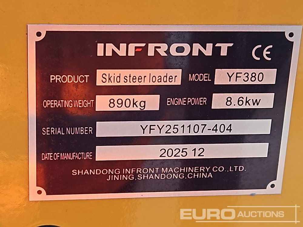 Unused 2025 Infront YF380 - Mini chargeuse: photos 2 Unused 2025 Infront YF380 - Mini chargeuse: photos 2