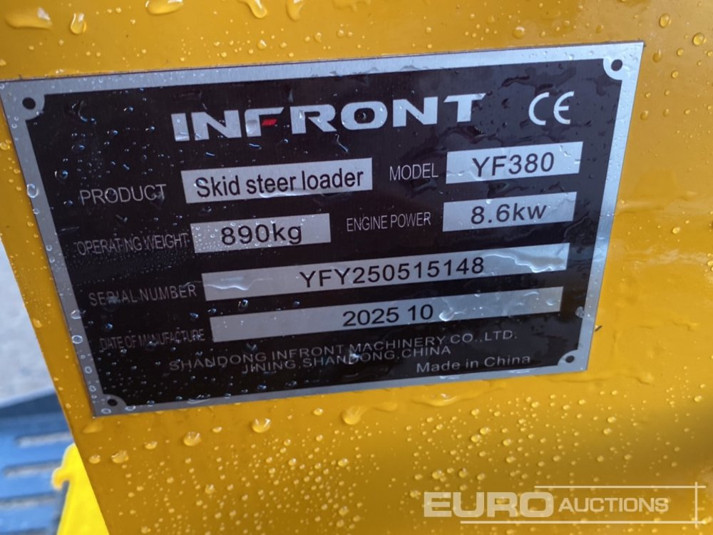 Mini chargeuse Unused 2025 Infront YF380: photos 38