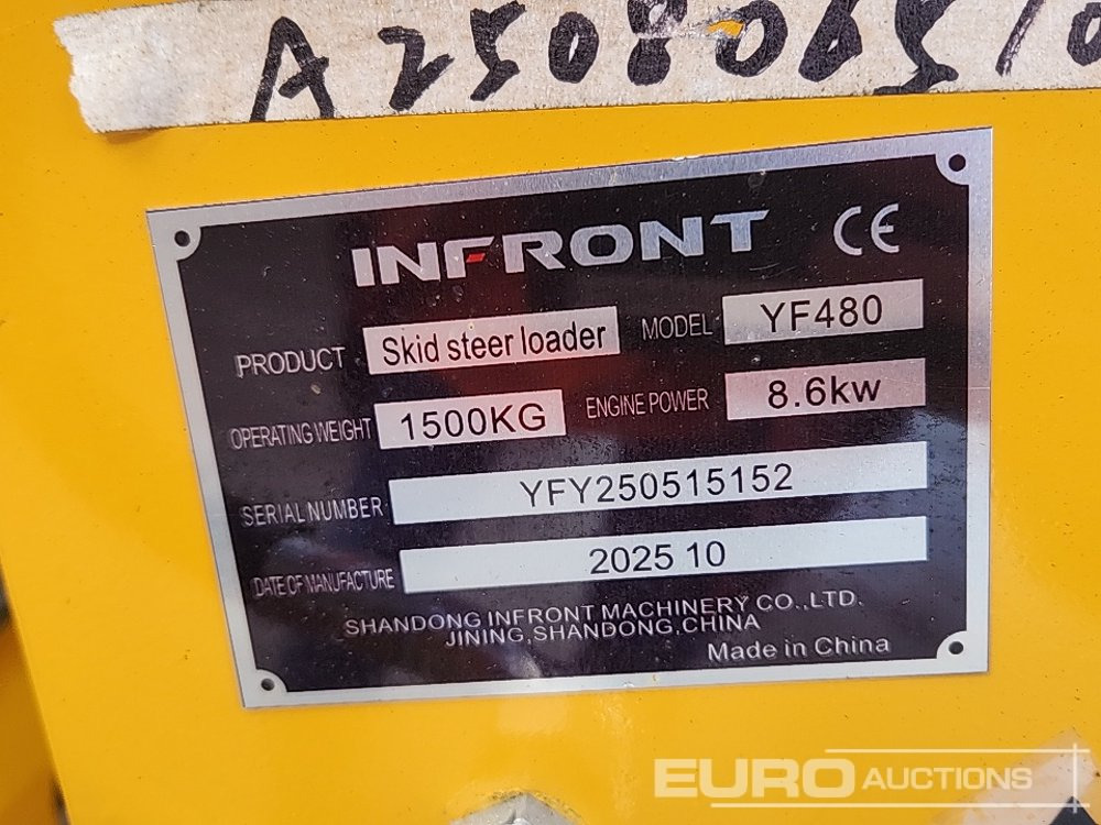 Mini chargeuse Unused 2025 Infront YF480: photos 34
