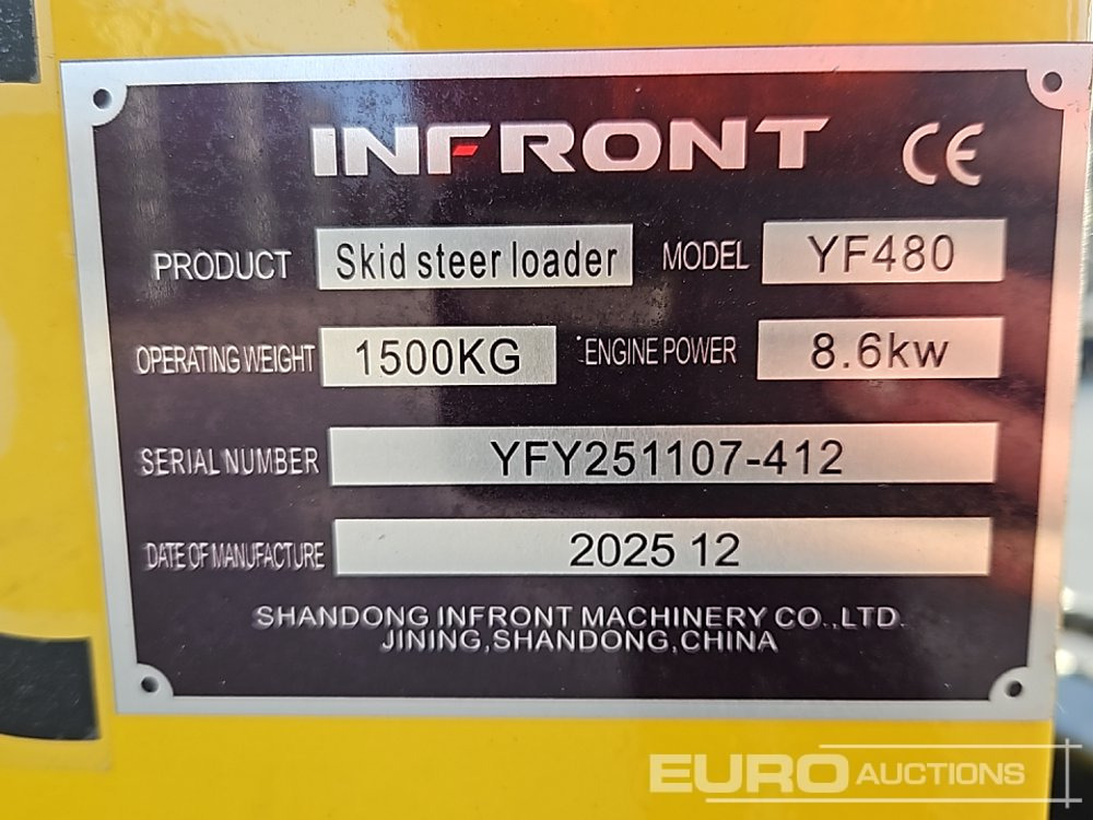 Unused 2025 Infront YF480 - Mini chargeuse: photos 2 Unused 2025 Infront YF480 - Mini chargeuse: photos 2