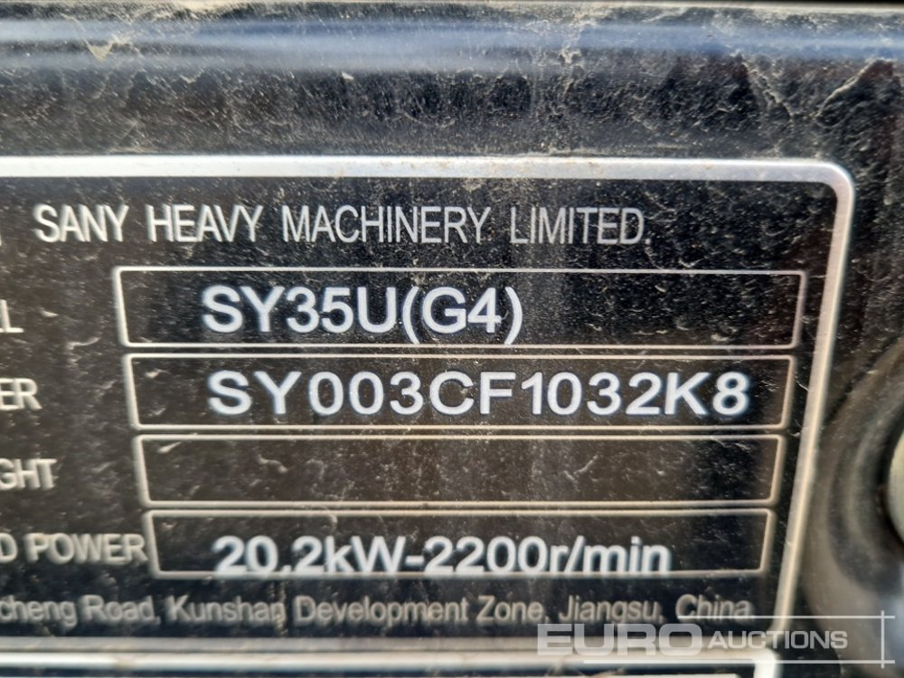 Mini pelle Unused 2025 Sany SY35U: photos 43