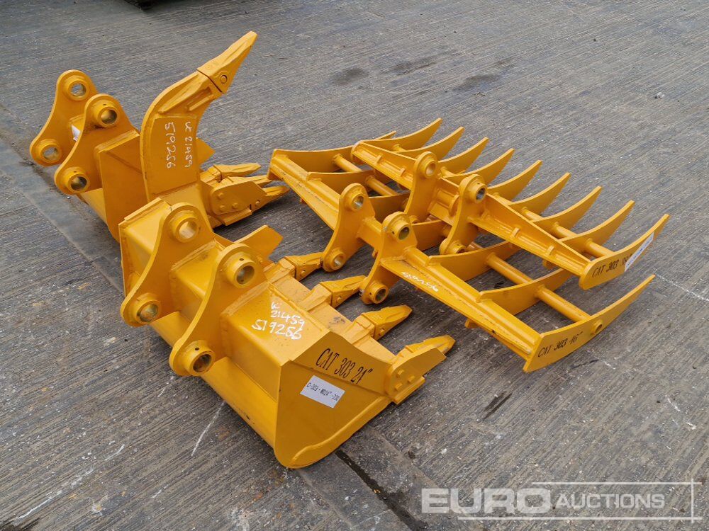 Unused 2026 GIYI 24" , 12" Digging Bucket, Ripper, 46", 38" Rake 40mm Pin to suit Mini Excavator - Godet: photos 5 Unused 2026 GIYI 24" , 12" Digging Bucket, Ripper, 46", 38" Rake 40mm Pin to suit Mini Excavator - Godet: photos 5