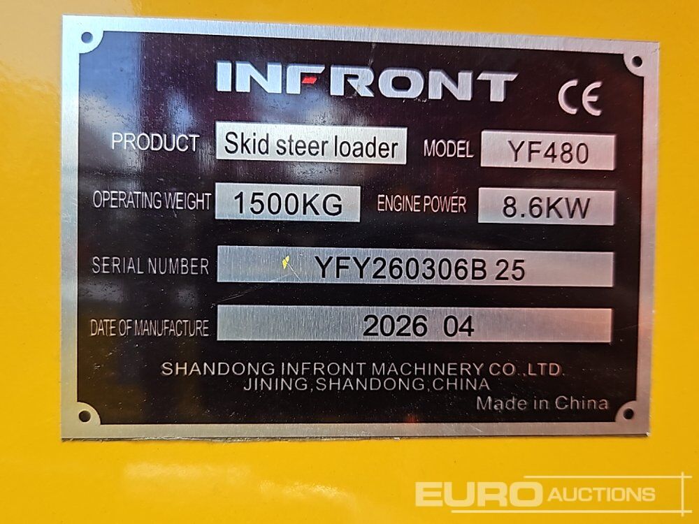 Unused 2026 Infront YF480 - Mini chargeuse: photos 3 Unused 2026 Infront YF480 - Mini chargeuse: photos 3