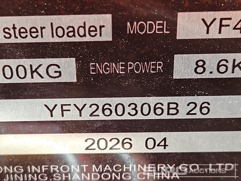 Unused 2026 Infront YF480 - Mini chargeuse: photos 5 Unused 2026 Infront YF480 - Mini chargeuse: photos 5