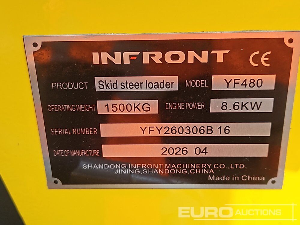 Unused 2026 Infront YF480 - Mini chargeuse: photos 3 Unused 2026 Infront YF480 - Mini chargeuse: photos 3