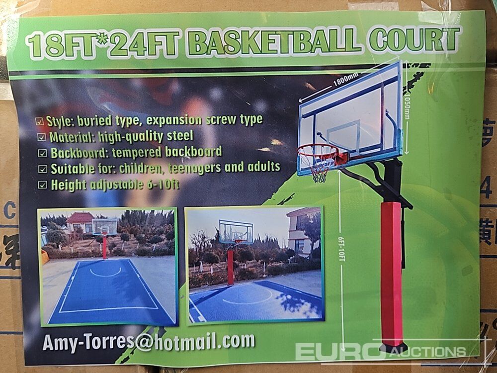 Unused Basketball Court (Cannot Be Reconsigned) - Matériel de chantier: photos 1 Unused Basketball Court (Cannot Be Reconsigned) - Matériel de chantier: photos 1