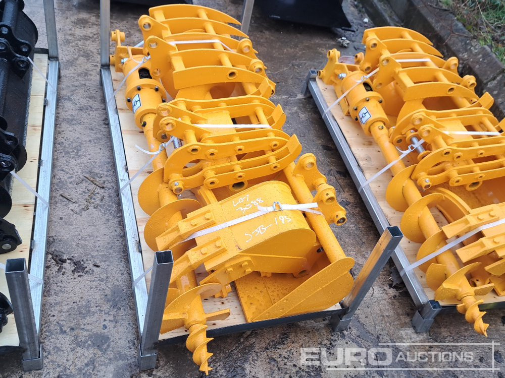 Unused Rake, Ripper, Grabber,12” Auger, 16” Auger, 8” Narrow Bucket, 24” Bucket, 32” Bucket - Godet: photos 2 Unused Rake, Ripper, Grabber,12” Auger, 16” Auger, 8” Narrow Bucket, 24” Bucket, 32” Bucket - Godet: photos 2