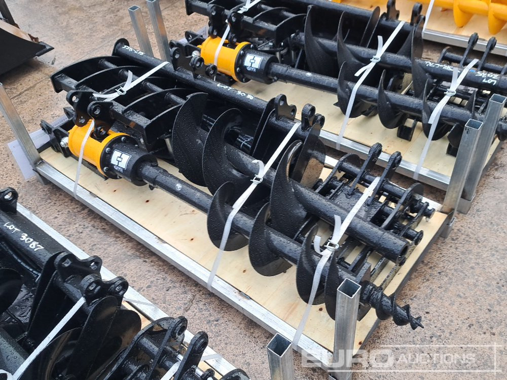 Unused Rake, Ripper, Grabber,12” Auger, 8” Auger, 8” Narrow Bucket, 30” Bucket, QH - Godet: photos 1 Unused Rake, Ripper, Grabber,12” Auger, 8” Auger, 8” Narrow Bucket, 30” Bucket, QH - Godet: photos 1