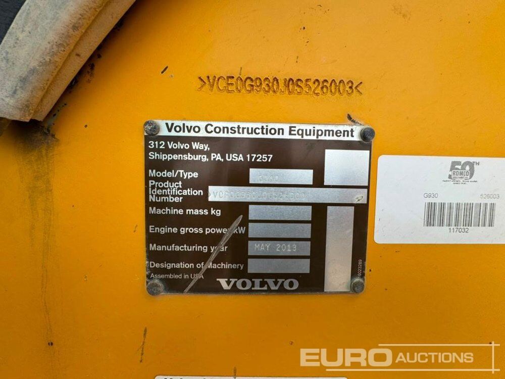 Niveleuse Volvo G930: photos 33