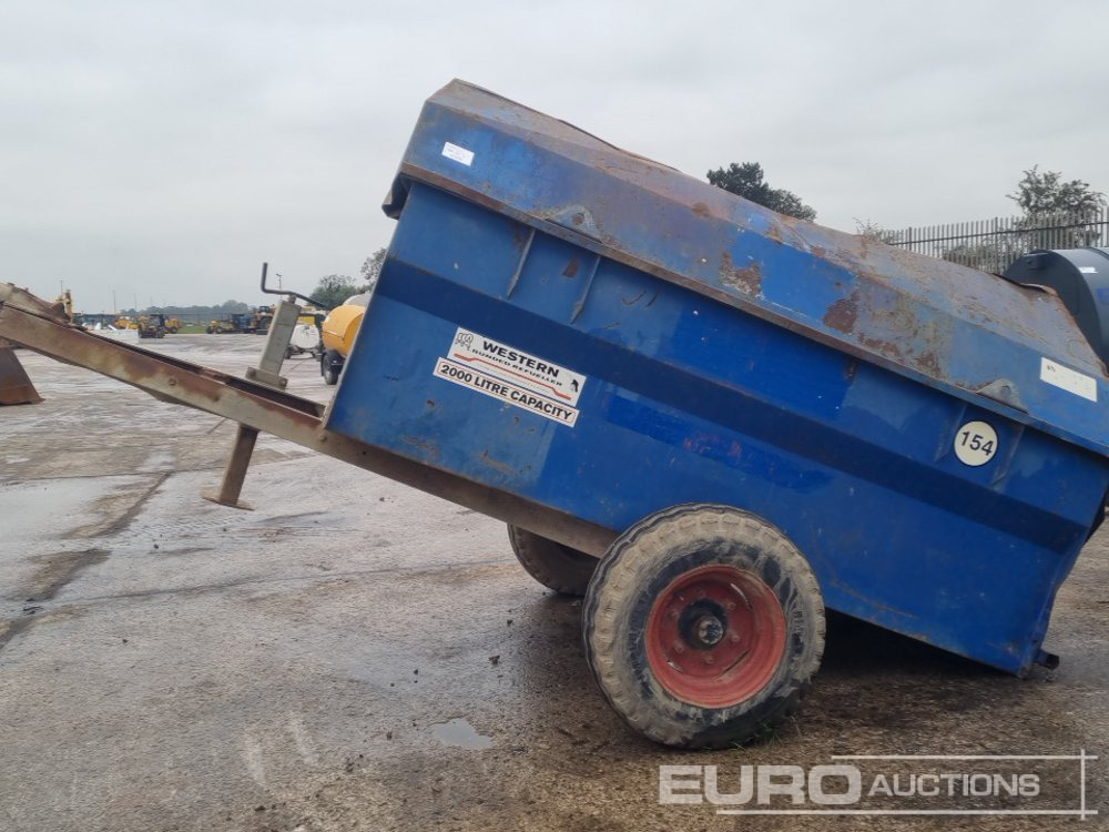 Western 2000 Litre Single Axle Bunded Fuel Bowser, Manul Pump - Cuve de stockage: photos 5 Western 2000 Litre Single Axle Bunded Fuel Bowser, Manul Pump - Cuve de stockage: photos 5