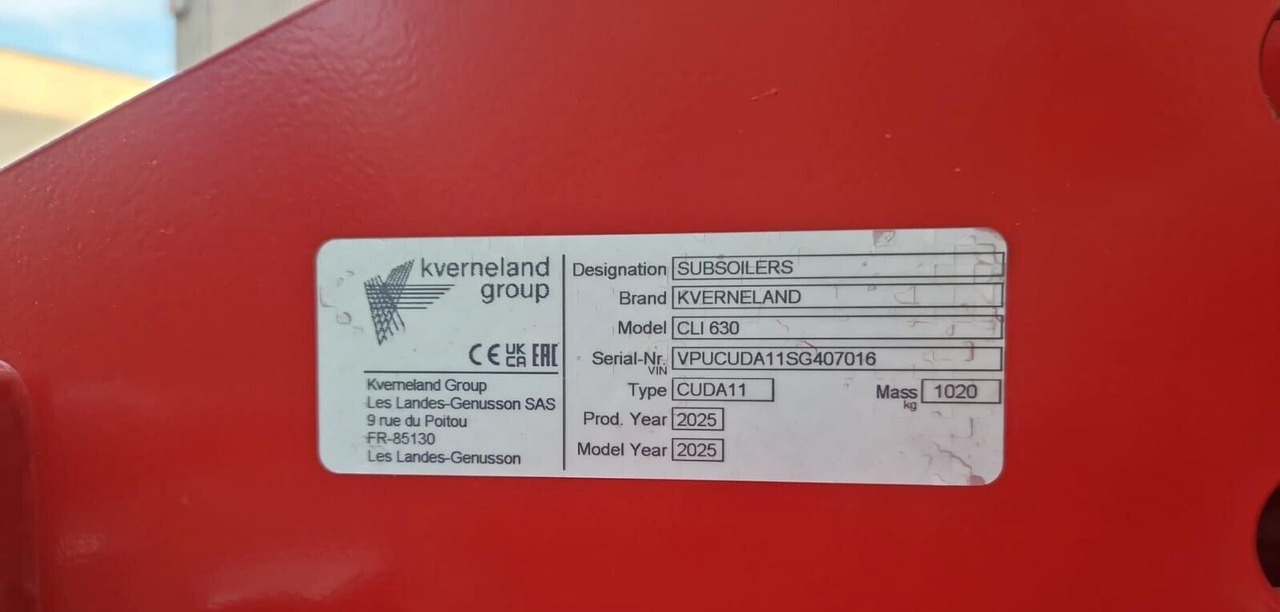 Dissodatore 6 ancore nuovo Kverneland CLI 630 - Décompacteur: photos 4 Dissodatore 6 ancore nuovo Kverneland CLI 630 - Décompacteur: photos 4