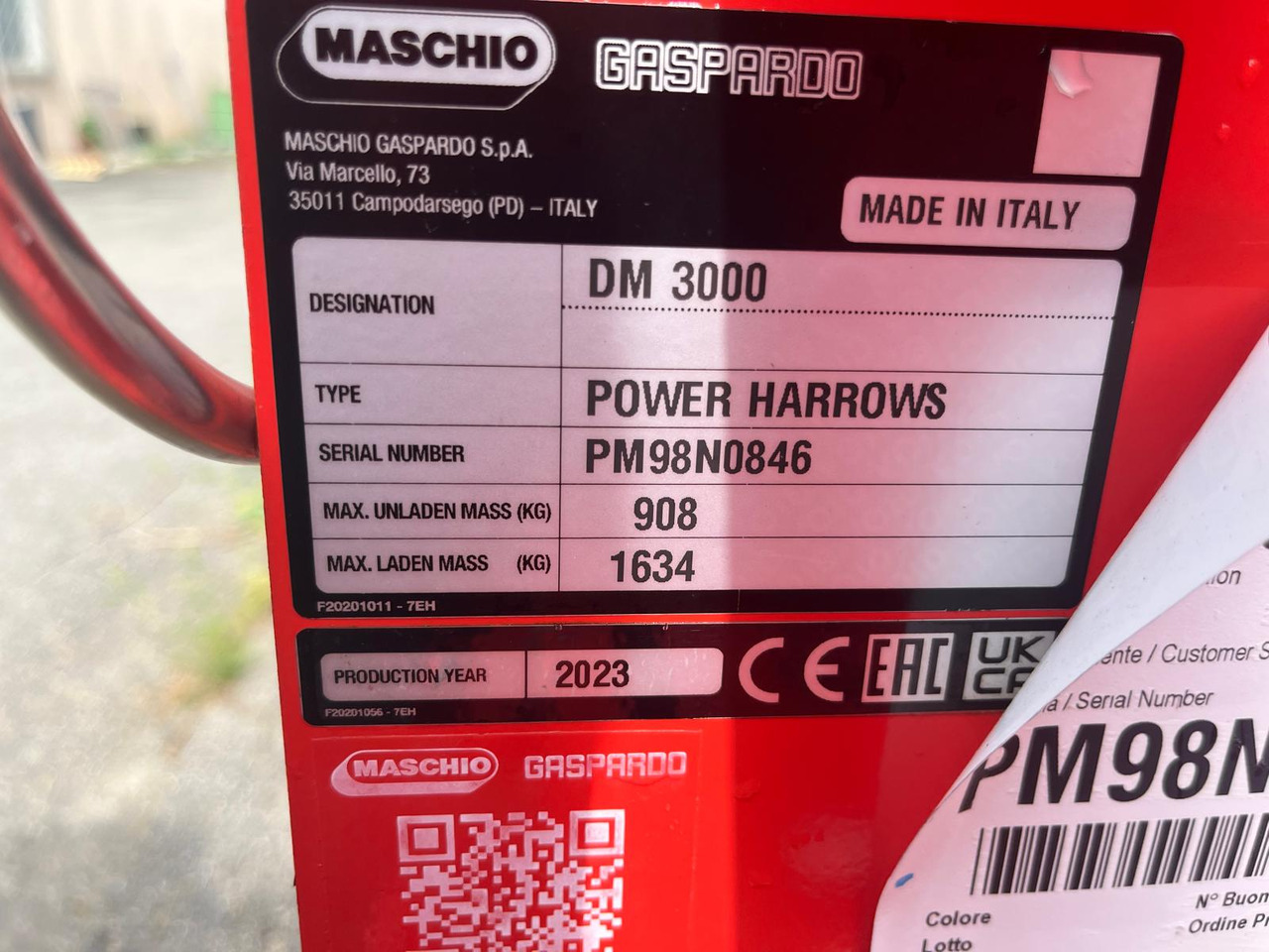 Erpice rotante nuovo Maschio DM 300 - Herse rotative: photos 4 Erpice rotante nuovo Maschio DM 300 - Herse rotative: photos 4