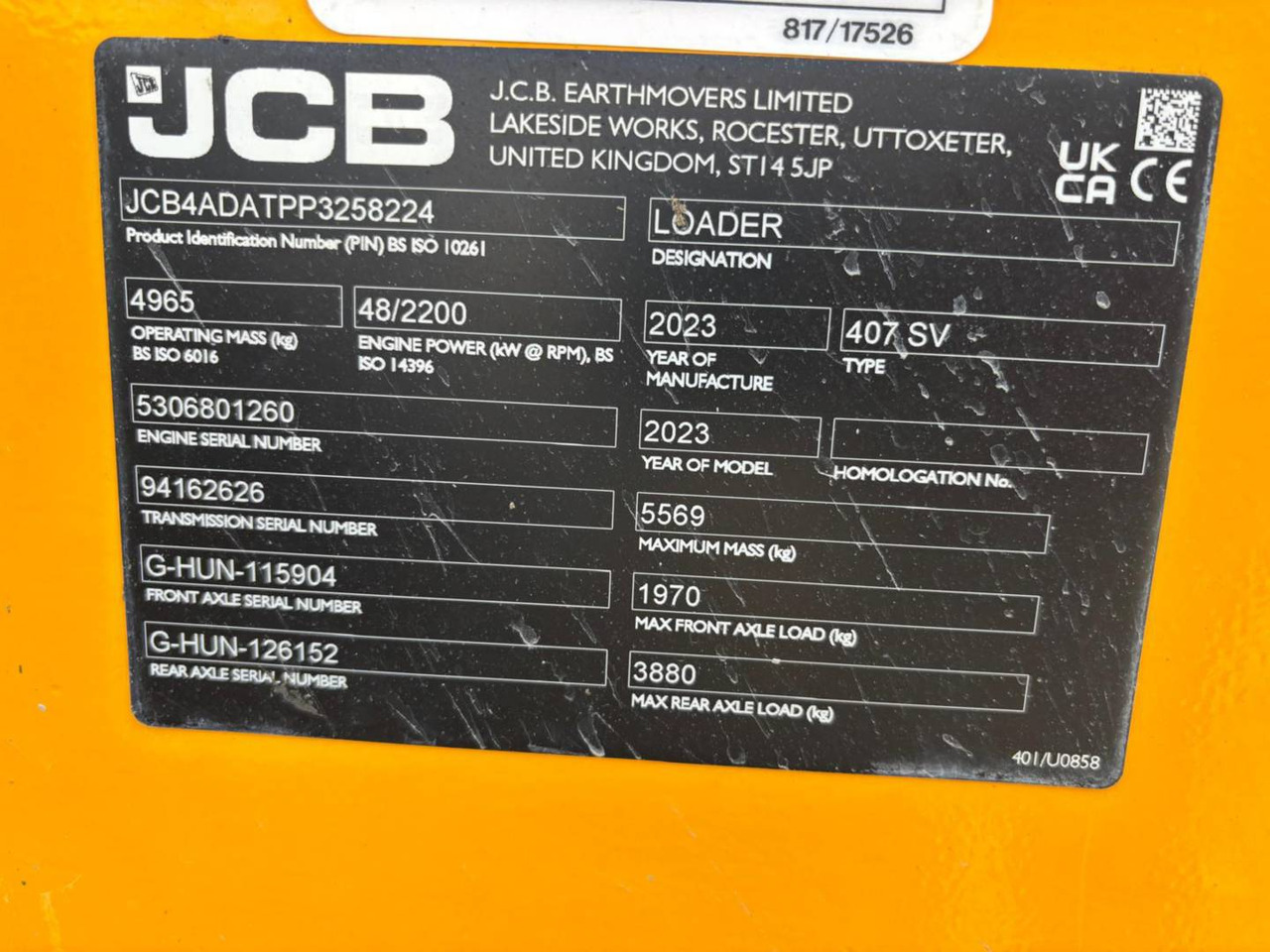 JCB 407 - Chargeuse sur pneus: photos 5 JCB 407 - Chargeuse sur pneus: photos 5