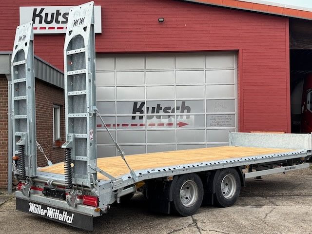 Müller-Mitteltal ETÜTAR 14,4 Plateau, LED Runduml. Containerver - Remorque porte-engin surbaissée: photos 1 Müller-Mitteltal ETÜTAR 14,4 Plateau, LED Runduml. Containerver - Remorque porte-engin surbaissée: photos 1