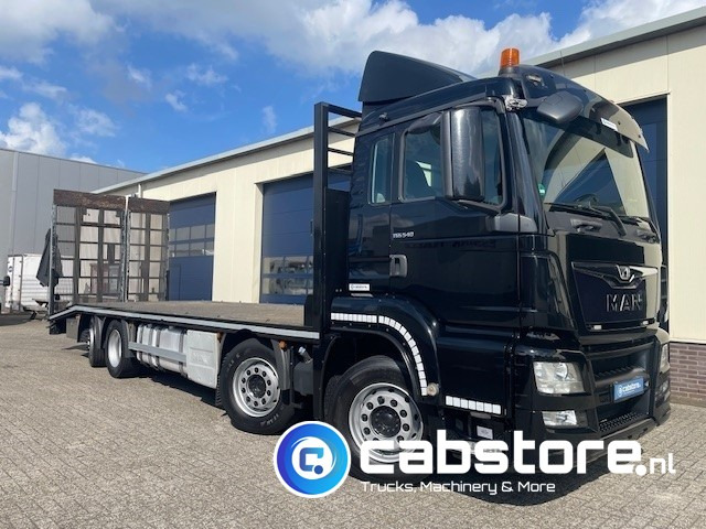 MAN TGS 35.400 8x2-6 BL Euro 6 - 8x2 - Oprijwagen - Machinetransporter - Bouwjaar 2015 - Km 716.197 - Laadvermogen 23.640 Kg !! - Very good condition - Camion plateau: photos 1 MAN TGS 35.400 8x2-6 BL Euro 6 - 8x2 - Oprijwagen - Machinetransporter - Bouwjaar 2015 - Km 716.197 - Laadvermogen 23.640 Kg !! - Very good condition - Camion plateau: photos 1