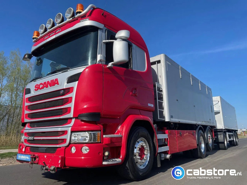 Scania LB6X2*4HNB Euro 6 - Year 2016 - RETARDER - ALUMINIUM kipper + FLOOR kipper aanhangwagen - Good Condition !! - Camion citerne: photos 1 Scania LB6X2*4HNB Euro 6 - Year 2016 - RETARDER - ALUMINIUM kipper + FLOOR kipper aanhangwagen - Good Condition !! - Camion citerne: photos 1