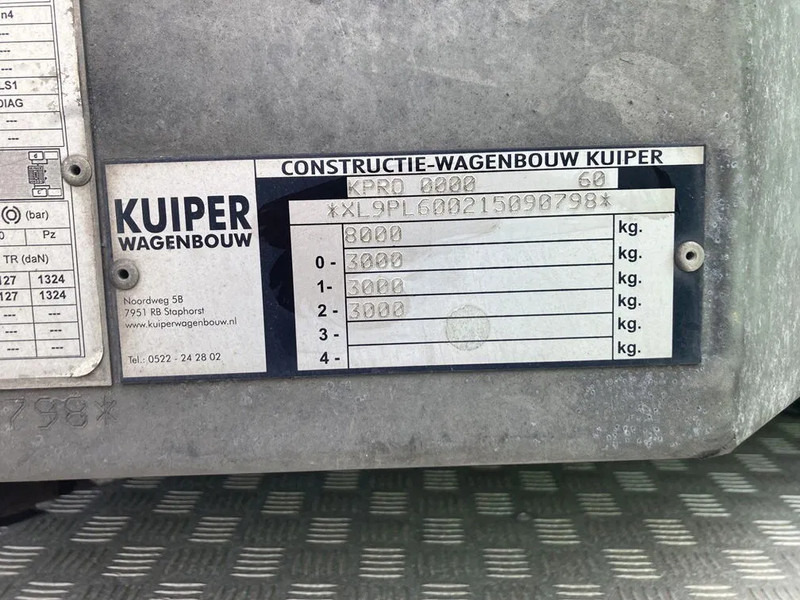 Kuiper 8 Tons Be Oplegger 670x195 laadvloerhoogte 50 cm - Semi-remorque surbaissé: photos 3 Kuiper 8 Tons Be Oplegger 670x195 laadvloerhoogte 50 cm - Semi-remorque surbaissé: photos 3