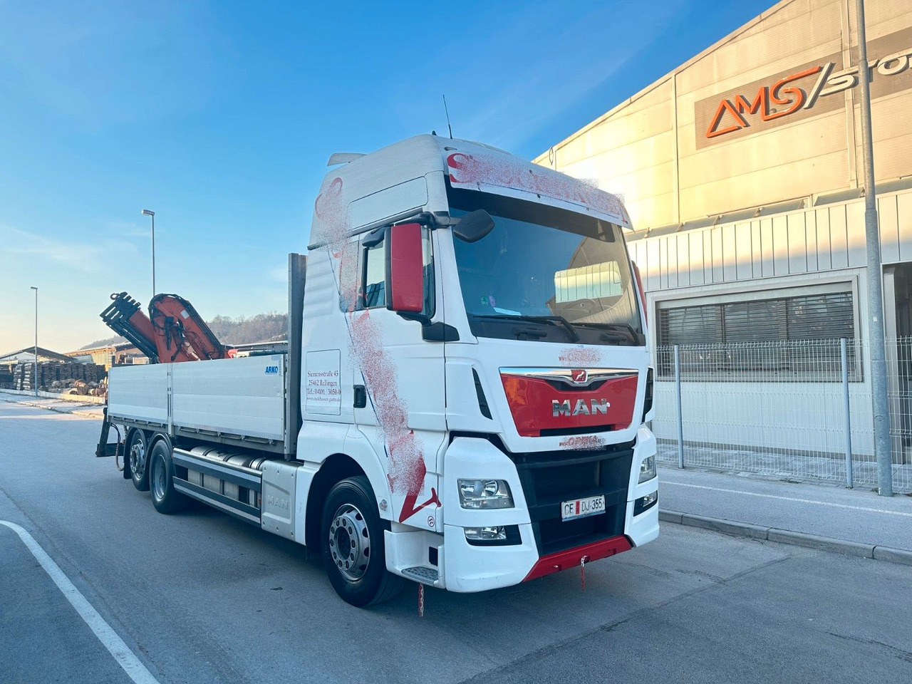MAN TGX 26.440 6X2 Intarder ATLAS 165 - Camion plateau, Camion grue: photos 1 MAN TGX 26.440 6X2 Intarder ATLAS 165 - Camion plateau, Camion grue: photos 1
