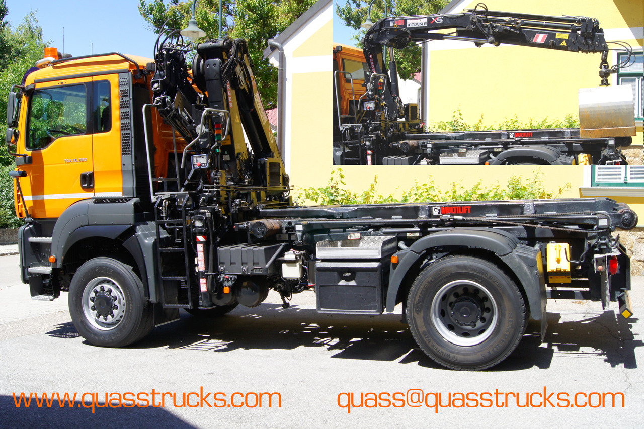 MAN TGA 18.360 BL 4x4/Euro 4/TÜV/HIAB 111/MULTILIFT/Winterdienst - Camion ampliroll, Camion grue: photos 3 MAN TGA 18.360 BL 4x4/Euro 4/TÜV/HIAB 111/MULTILIFT/Winterdienst - Camion ampliroll, Camion grue: photos 3