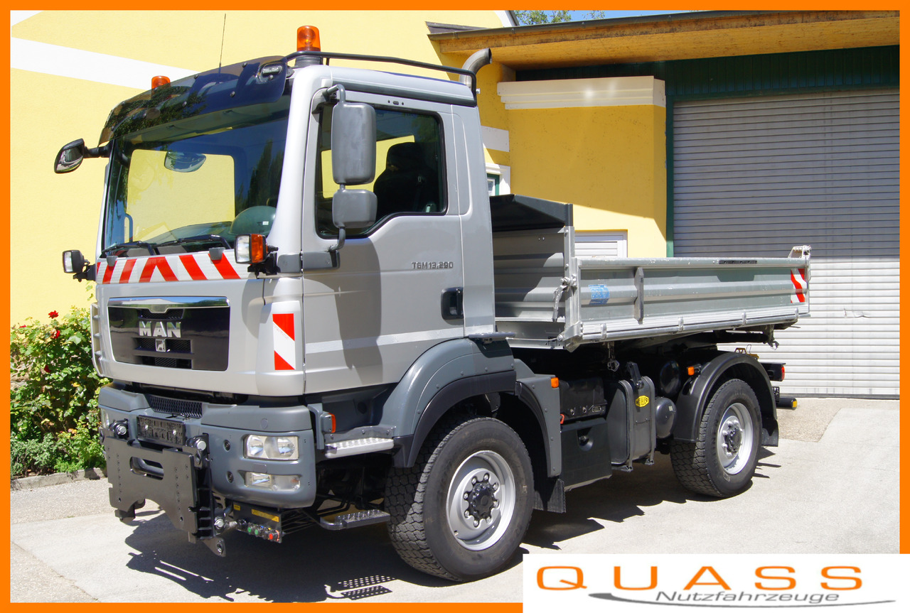 MAN TGM 13.290/4x4/TÜV/Euro 5/einzelbereift/Winterdienst - Camion benne: photos 1 MAN TGM 13.290/4x4/TÜV/Euro 5/einzelbereift/Winterdienst - Camion benne: photos 1