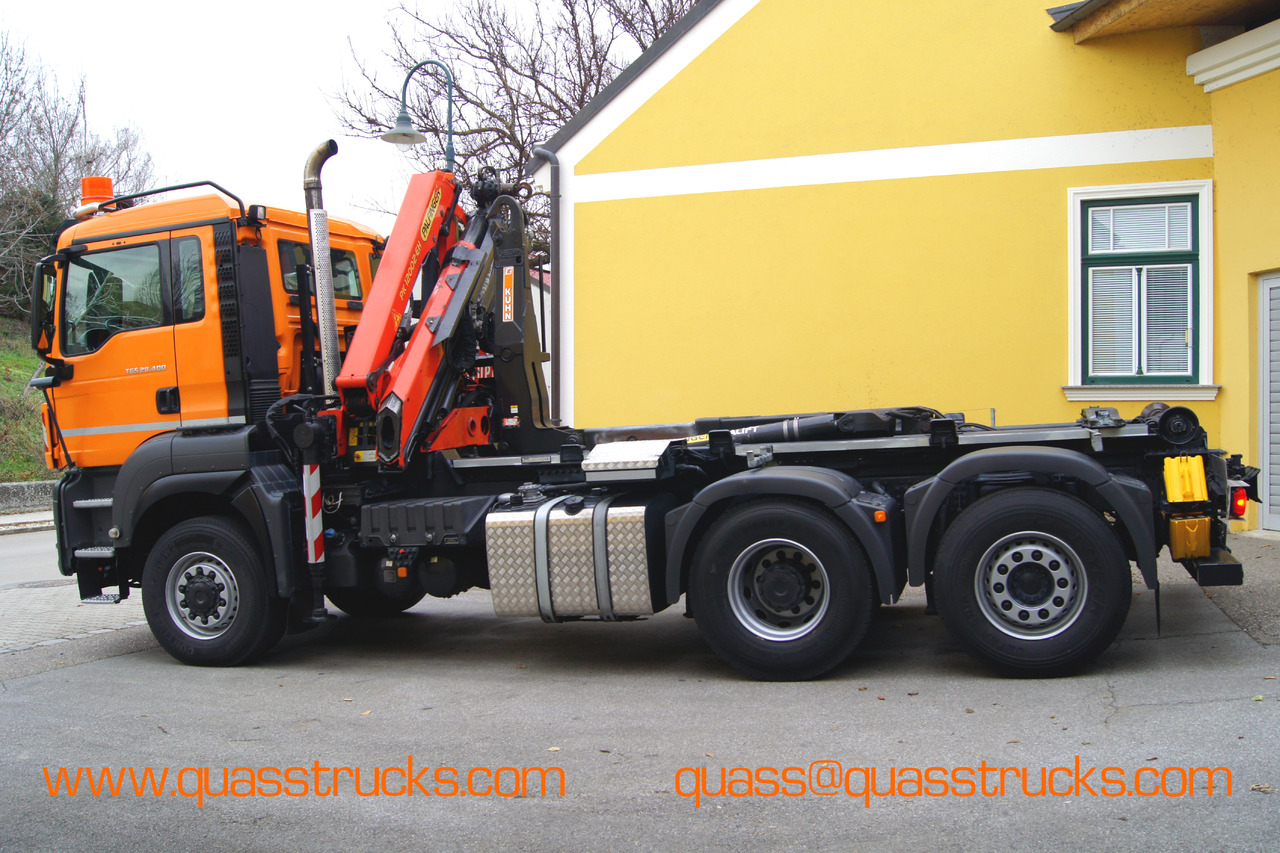 MAN TGS 28.400 BL 6x4-4/PK 12002 D/PALIFT/Winterdienst/Streuer/Pflug - Camion benne, Camion grue: photos 2 MAN TGS 28.400 BL 6x4-4/PK 12002 D/PALIFT/Winterdienst/Streuer/Pflug - Camion benne, Camion grue: photos 2