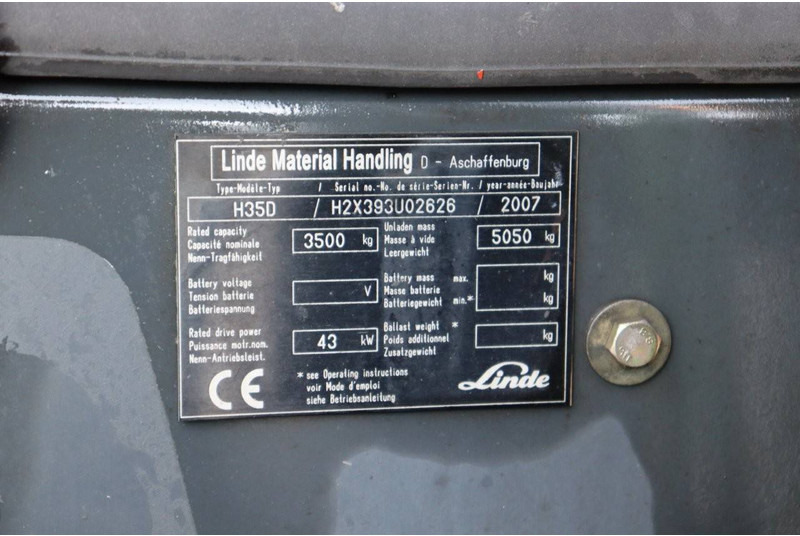 Chariot élévateur diesel Linde H35D: photos 13