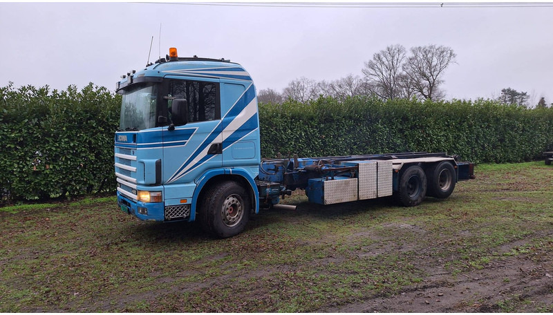 Scania R144 GB 6X2 NA 90190 - Camion porte-conteneur/ Caisse mobile: photos 3 Scania R144 GB 6X2 NA 90190 - Camion porte-conteneur/ Caisse mobile: photos 3