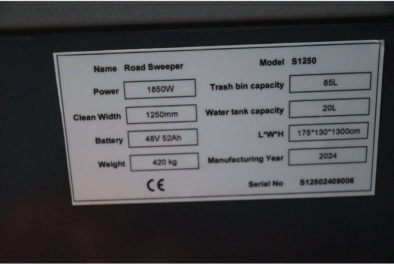 Balayeuse de voirie neuf Westfield S1250: photos 12