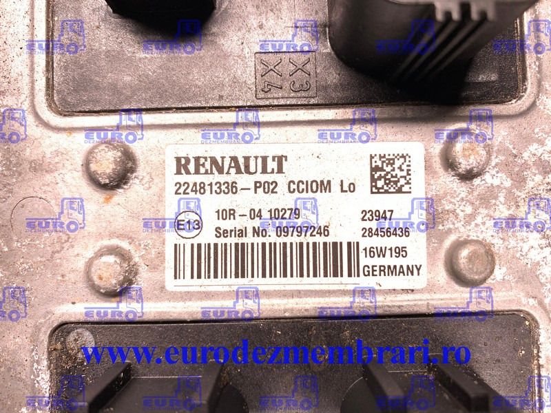 CALCULATOR CCIOM RENAULT T STANDARD 22481336 - Bloc de gestion pour Camion: photos 2 CALCULATOR CCIOM RENAULT T STANDARD 22481336 - Bloc de gestion pour Camion: photos 2