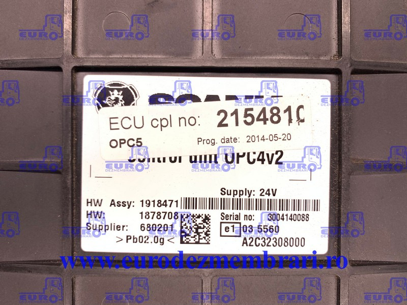 CALCULATOR OPC5 SCANIA 2154810, 2278885, 2278890, 2385081, 2261787, 2390563, 2397316, 2418843, 2559113 - Bloc de gestion pour Camion: photos 2 CALCULATOR OPC5 SCANIA 2154810, 2278885, 2278890, 2385081, 2261787, 2390563, 2397316, 2418843, 2559113 - Bloc de gestion pour Camion: photos 2