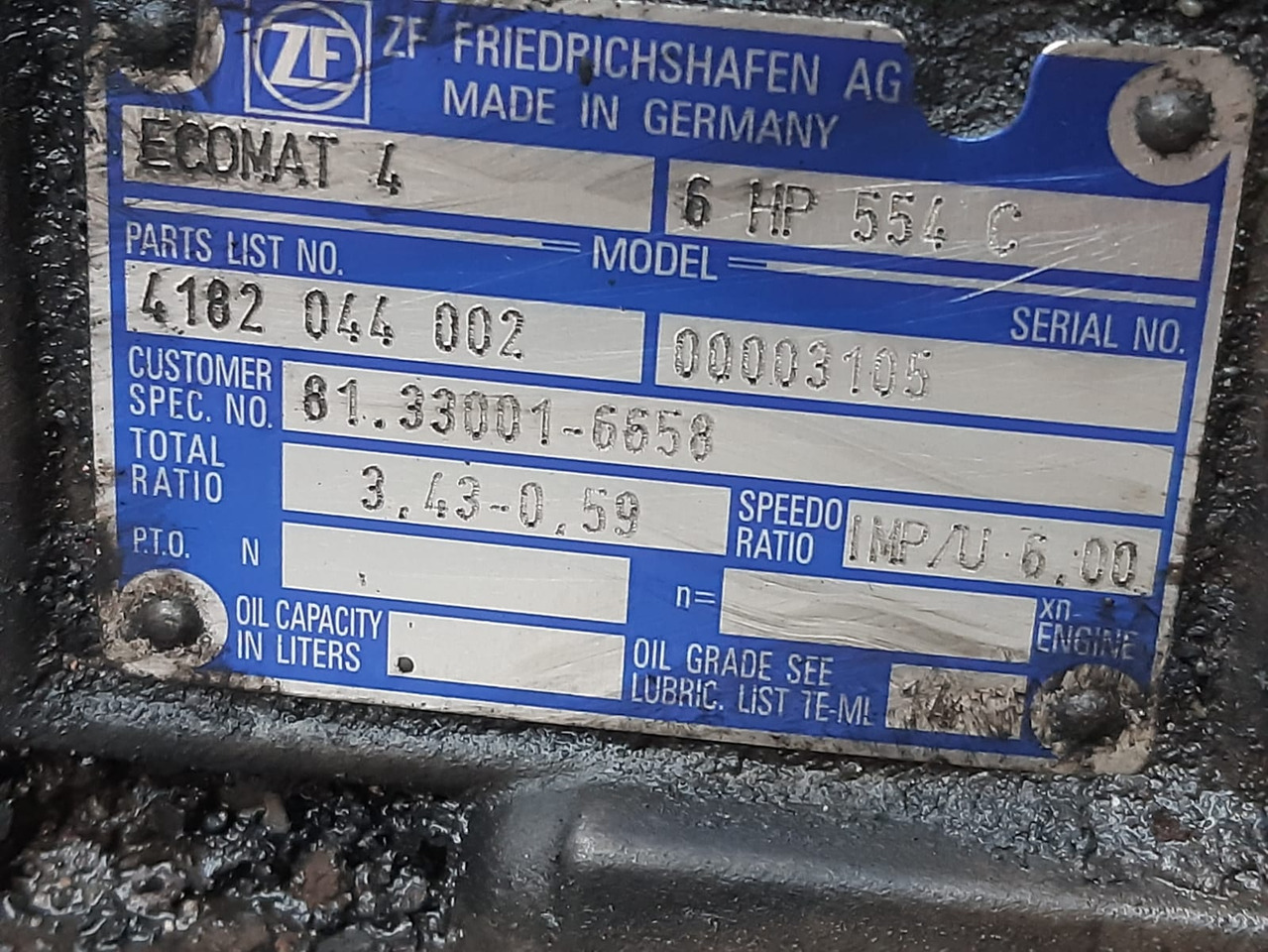 ZF 6 HP 554 C - Boîte de vitesse pour Bus urbain: photos 1 ZF 6 HP 554 C - Boîte de vitesse pour Bus urbain: photos 1