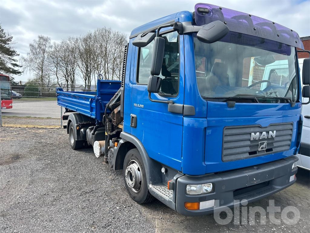 2008 MAN TGL 8.210 Kipper Hiab Kran Meiller - Camion benne, Camion grue: photos 1 2008 MAN TGL 8.210 Kipper Hiab Kran Meiller - Camion benne, Camion grue: photos 1